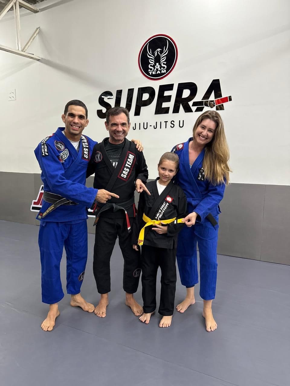 Família que treina junto na Supera